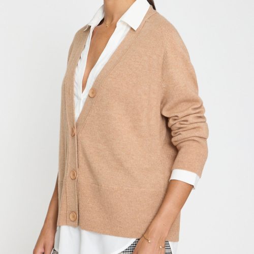 2024 CallieLayeredLookerCardigan JER3659 CamelMelangew White 1194 3 ecom