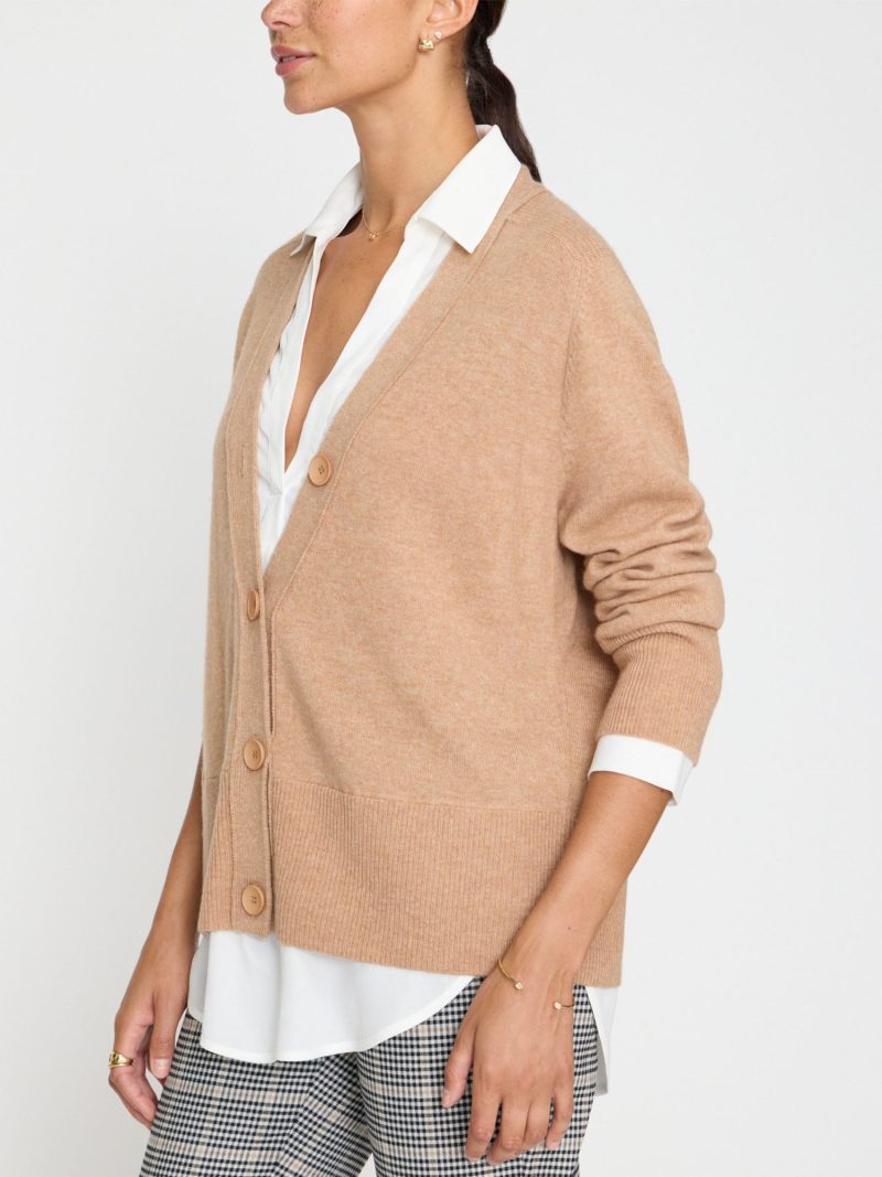 2024 CallieLayeredLookerCardigan JER3659 CamelMelangew White 1194 3 ecom