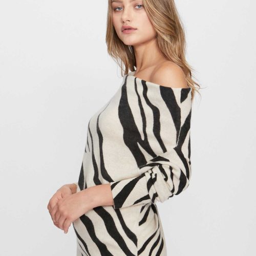 DEL 1 LORI PRINTED OFF SHOULDER LUXP3016 ZEBRA PRINT 2