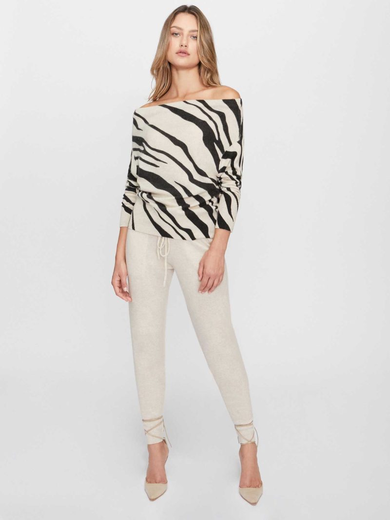 DEL 1 LORI PRINTED OFF SHOULDER LUXP3016 ZEBRA PRINT 3