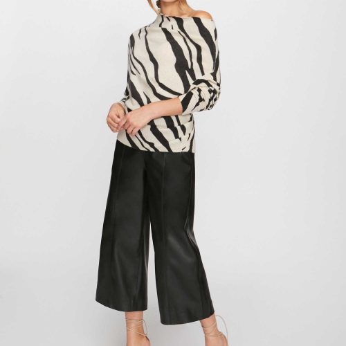 DEL 1 LORI PRINTED OFF SHOULDER LUXP3016 ZEBRA PRINT 6