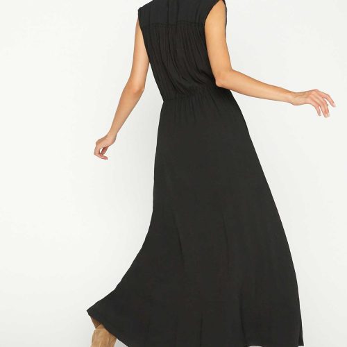 DEL 3 DEL 3 MADSEN MAXI SLEEVELESS DRESS CRM3618 BLACK ONYX DEL 3 MADSEN MAXI SLEEVELESS DRESS CRM3618 BLACK ONYX 3