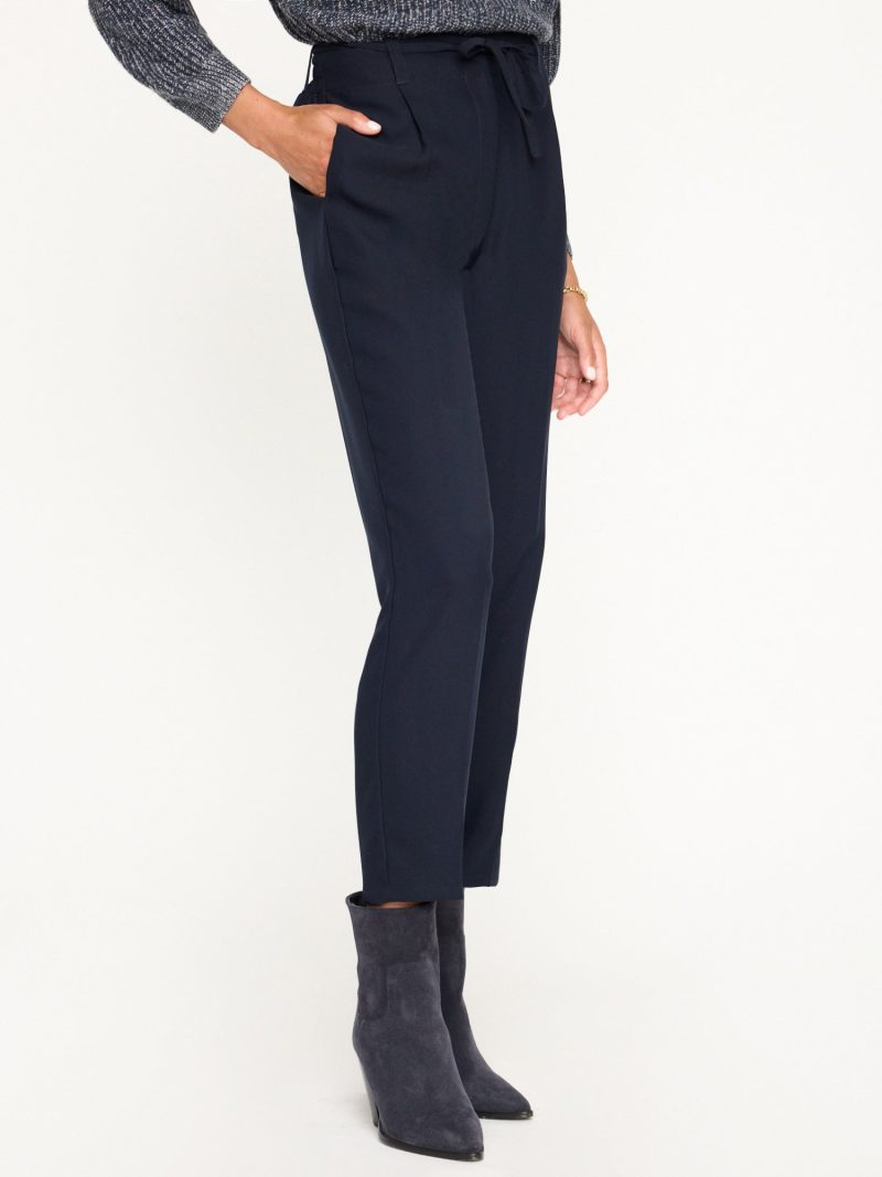 DionPleatFrontPant VSC4135 Balticnavy 0091 3