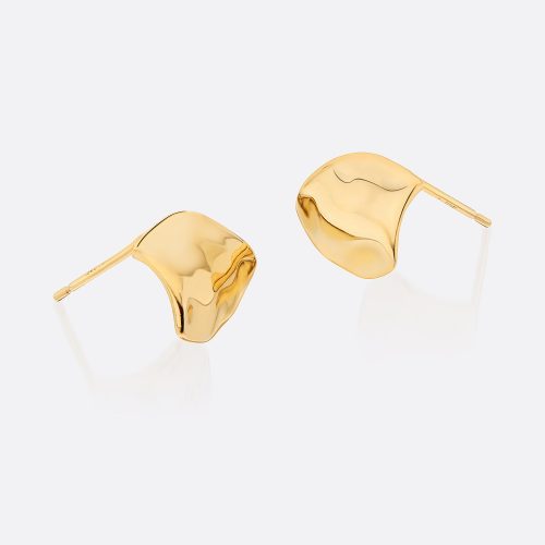 Goldenwaves 18kgold moltenearrings 2