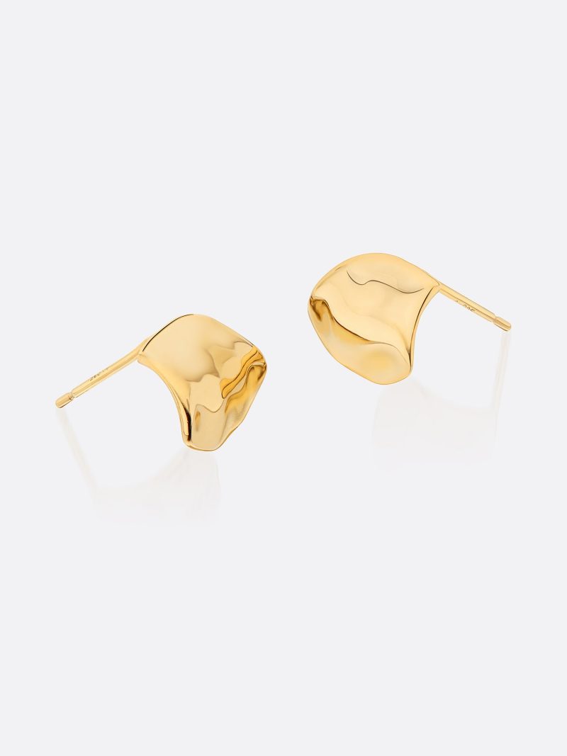 Goldenwaves 18kgold moltenearrings 2