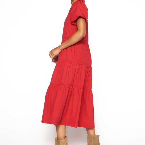 Havana Dress JCP3622 Carmine Red 2