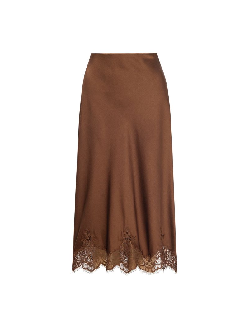 Holiday ClaraSilkSkirt Acacia Ghost