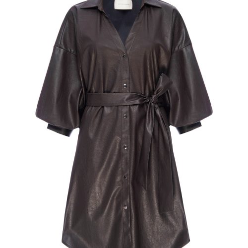 Kate Belted Shirt Dress TPU4040 Timber