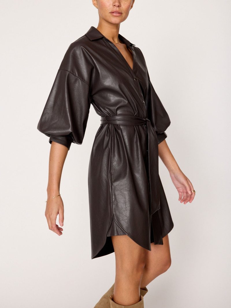 Kate Belted Shirt Dress TPU4040 Timber 2622