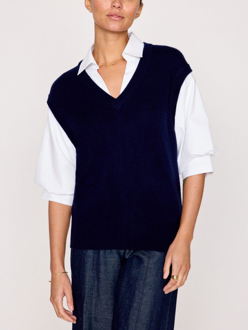 Kate Shirt Looker JER4371 Navy w bright White 0338