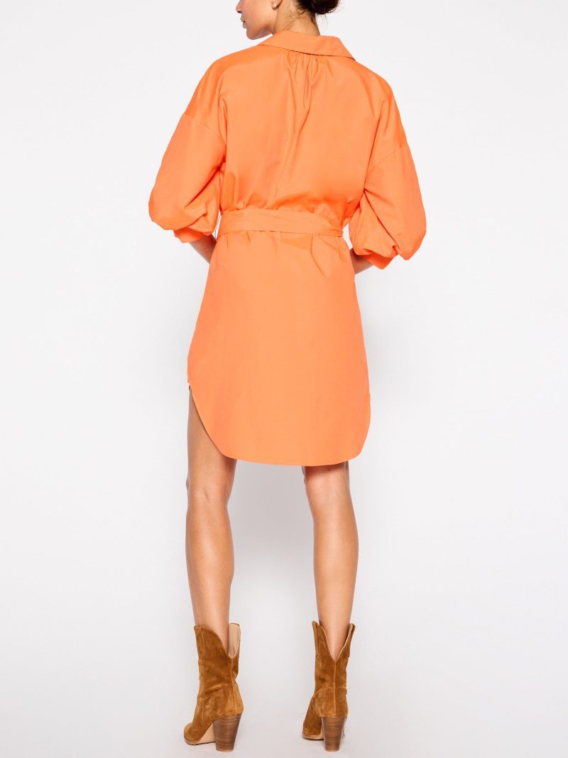 KateBeltedShirtDress JCP4040 Tangerine 4