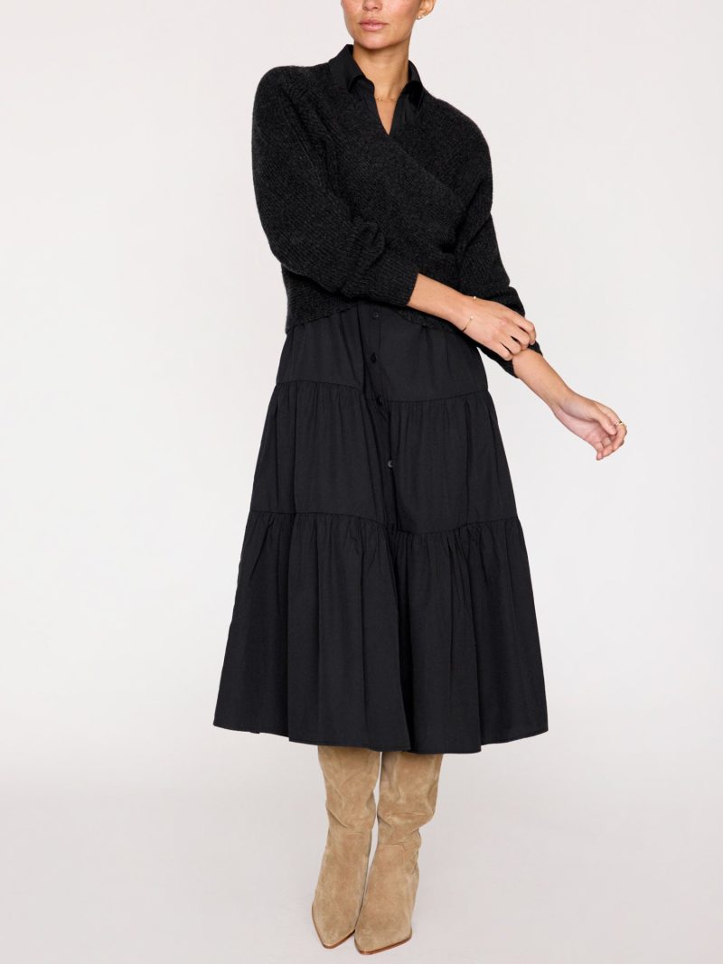 Long Sleeve Havana Dress JCP3993 Black