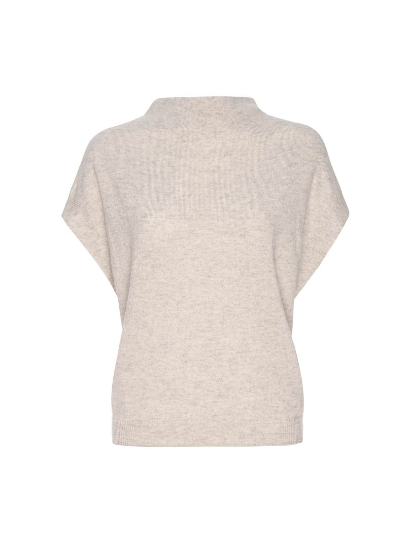 Morten Funnel Neck Top LUX4328 Mist Melange