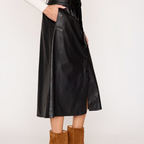 Tegan Belted Skirt Black 3000