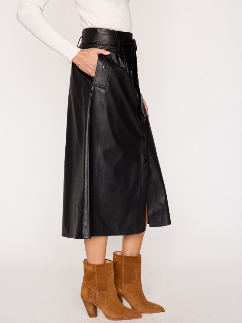 Tegan Belted Skirt Black 3000