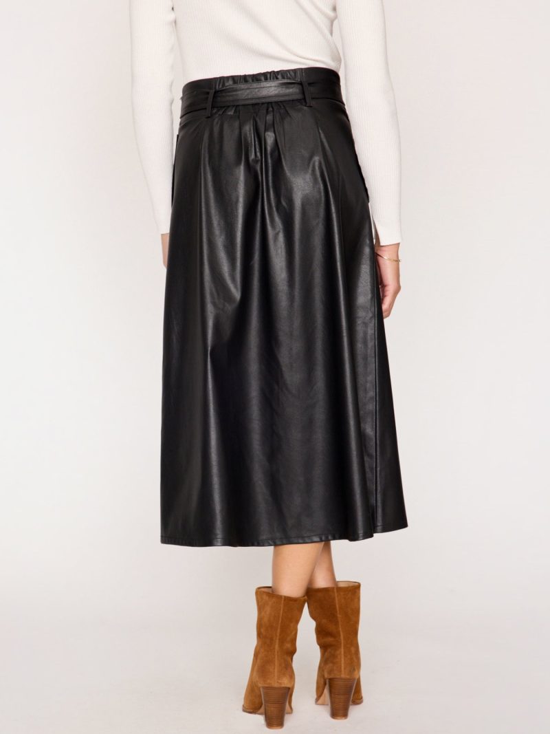 Tegan Belted Skirt Black 3009