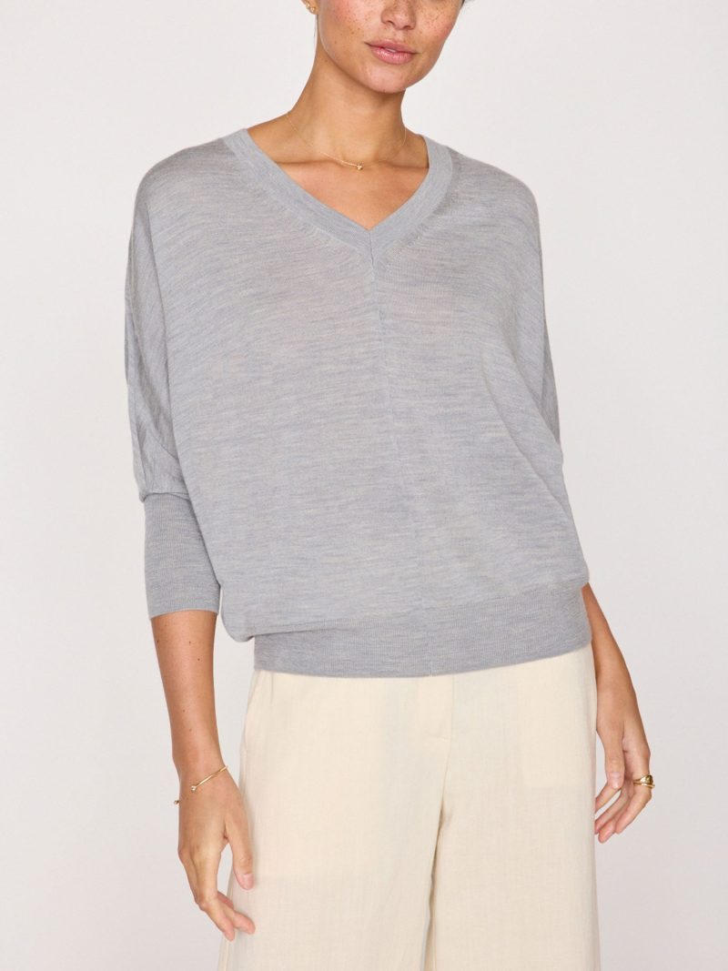 Ursa Knit Top TWO4351 Mineral Grey Melange 0586