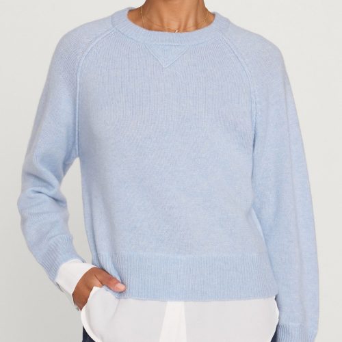 layeredknitsweatshirtlooker JER4222 skyebluemelangewwhite 7 cropped